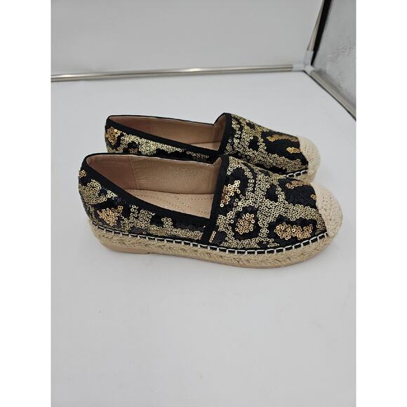 Jijixi Sequins Comfort Loafers Size 235 US 7 - Picture 2 of 5